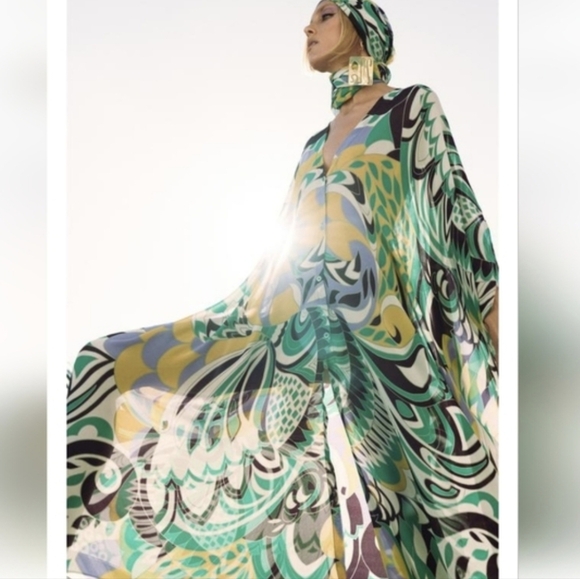 Brand New Zara Loose Fitting Kaftan/Duster Multicolored - Picture 3 of 12